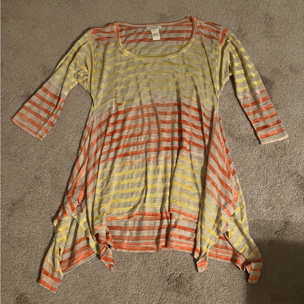 Sundance Yellow and Orange Striped Tunic